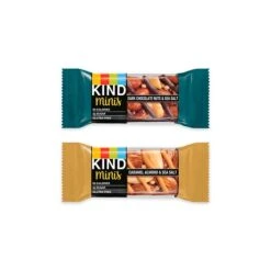 KIND Minis Bars, Dark Chocolate Nuts And Sea Salt/Caramel Almond And Sea Salt, 0.7 Oz., 20/Pack (27964)
