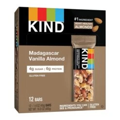 KIND Bar, Madagascar Vanilla Almond, 1.4 Oz., 12/Box (PHW17850) -Gerber || Lindt || Mars Sales sp107186886 s7