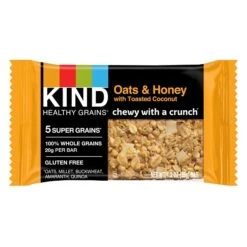 KIND Bar, Healthy Grains, Oats & Honey Toasted Coconut, 1.2 Oz., 12/Box (PHW18080)