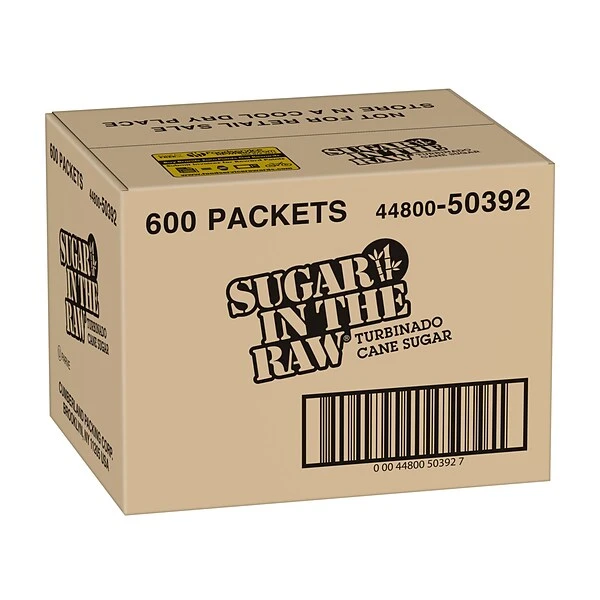 Sugar In The Raw Molasses Turbinado Cane Sugar, Packets, 600/Carton (4480050392) 3 Sugar In The Raw Molasses Turbinado Cane Sugar, Packets, 600/Carton (4480050392)