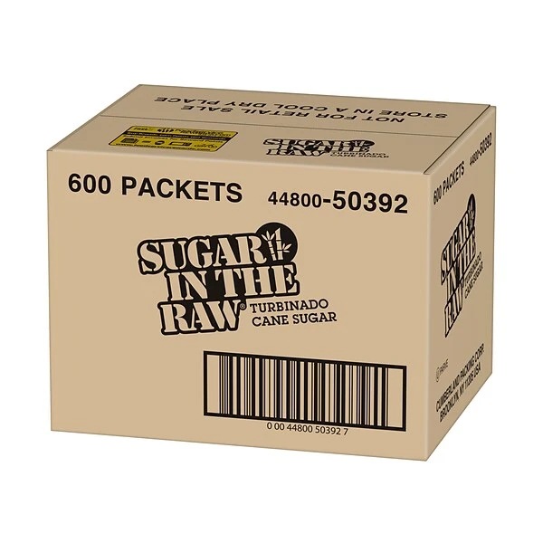 Sugar In The Raw Molasses Turbinado Cane Sugar, Packets, 600/Carton (4480050392) 4 Sugar In The Raw Molasses Turbinado Cane Sugar, Packets, 600/Carton (4480050392) - Image 2