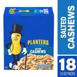 Planters Salted Cashews, 1.5 Oz., 18 Bags/Pack (209-00626)