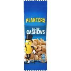 Planters Salted Cashews, 1.5 Oz., 18 Bags/Pack (209-00626) 13 Planters Salted Cashews, 1.5 Oz., 18 Bags/Pack (209-00626) -Gerber || Lindt || Mars Sales sp125991047 s7