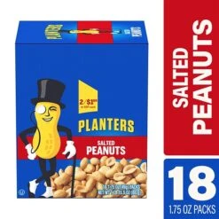Planters Salted Peanuts, 1.75 Oz., 18 Bags/Pack (209-00627)