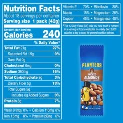 Planters® Smoked Almonds, 1.5 Oz. Bags, 18/Box (07237) -Gerber || Lindt || Mars Sales sp125991128 s7