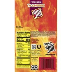 Slim Jim Pepperoni And Cheese, 1.5 Oz, 18 Count 8 Slim Jim Pepperoni And Cheese, 1.5 Oz, 18 Count -Gerber || Lindt || Mars Sales sp127014194 s7