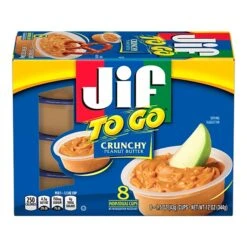 Jif To Go Crunchy Peanut Butter, 1.5 Oz., 8/Box (5150024130)