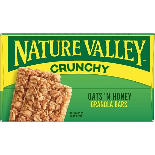 Nature Valley Crunchy Granola Bars, Oats & Honey, 1.5 Oz., 18/Box (33530) 4 Nature Valley Crunchy Granola Bars, Oats & Honey, 1.5 Oz., 18/Box (33530) - Image 2
