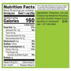 Wonderful Dry Roasted & Salted Pistachios, 2.5 Oz., 8 Bags/Pack (PAR070146A25M) -Gerber || Lindt || Mars Sales sp130839116 s7