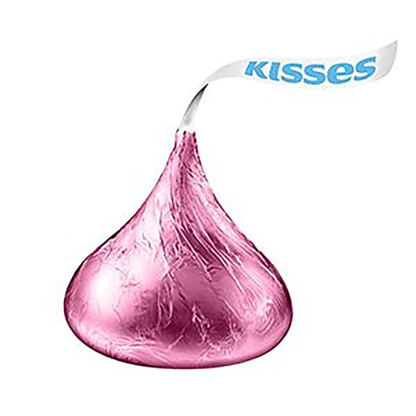 HERSHEY'S KISSES Pink Foil Milk Chocolate Pieces, 66.7 Oz. (HEC33434) 4 HERSHEY'S KISSES Pink Foil Milk Chocolate Pieces, 66.7 Oz. (HEC33434) - Image 2