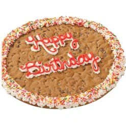 Mrs. Fields Birthday Chocolate Chip Cookie Cake, (ST4680)