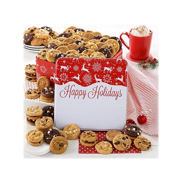 Mrs. Fields Nibblers Cookie Happy Holidays Tin (21WNTIN904) 3 Mrs. Fields Nibblers Cookie Happy Holidays Tin (21WNTIN904)