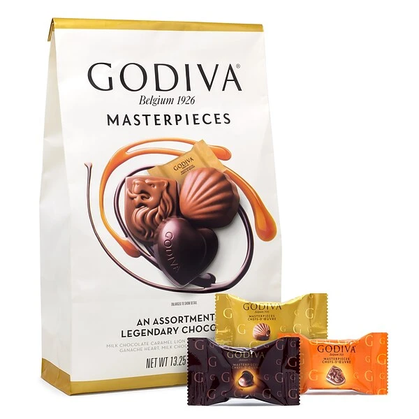 Godiva Masterpieces Assorted Chocolate Pieces, 13.25 Oz. (220-01994) 3 Godiva Masterpieces Assorted Chocolate Pieces, 13.25 Oz. (220-01994)