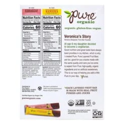Pure Organic Layered Fruit Bars Variety Pack 0.63oz 24CT -Gerber || Lindt || Mars Sales sp168608198 s7