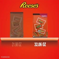 REESE'S Milk Chocolate Peanut Butter Assortment Snack Size Candy, Individually Wrapped, 32.06 Oz, Bulk Party Bag (3400093922) -Gerber || Lindt || Mars Sales sp170265551 s7