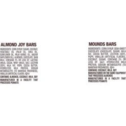 Hershey's Party Bag Miniatures Mounds & Almond Joy Milk Chocolate Candy Bar, 32.1 Oz. (HEC99981) -Gerber || Lindt || Mars Sales sp170265645 s7