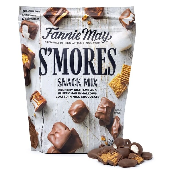 Fannie May S'Mores Snack Mix Milk Chocolate Pieces, 18 Oz. (220-02041) 4 Fannie May S'Mores Snack Mix Milk Chocolate Pieces, 18 Oz. (220-02041) - Image 2