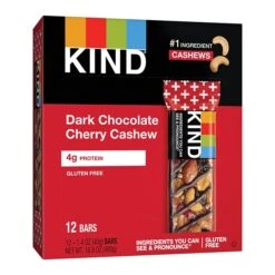 KIND Bar, Dark Chocolate Cherry Cashew, 1.4 Oz., 12/Box (PHW17250) -Gerber || Lindt || Mars Sales sp180889047 s7