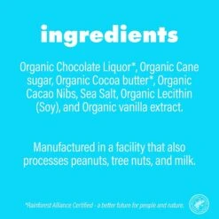 Nib Mor, Sea Salt Organic Dark Chocolate Squares, 14 Oz. -Gerber || Lindt || Mars Sales sp181493346 s7