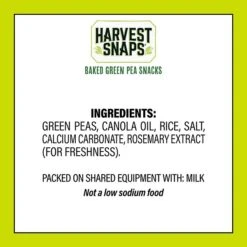 Harvest Snaps Gluten Free Green Pea Chips, 14 Oz., (220-02053) 11 Harvest Snaps Gluten Free Green Pea Chips, 14 Oz., (220-02053) -Gerber || Lindt || Mars Sales sp181493560 s7