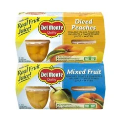 DEL Monte Diced Peaches & Mixed Fruit Cups, 4 Oz, 16 Count (220-00744) -Gerber || Lindt || Mars Sales sp22778418 s7
