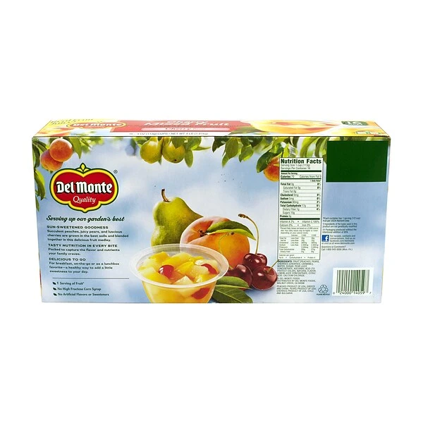 Del Monte Cherry Mixed Fruit Cups, 4 Oz, 16 Count (220-00745) 5 Del Monte Cherry Mixed Fruit Cups, 4 Oz, 16 Count (220-00745) - Image 3