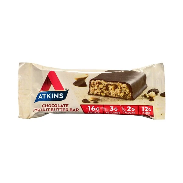 ATKINS High Protein Meal Bars Chocolate Peanut Butter, 2.12 Oz, 15 Count (220-00763) 4 ATKINS High Protein Meal Bars Chocolate Peanut Butter, 2.12 Oz, 15 Count (220-00763) - Image 2
