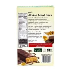 ATKINS High Protein Meal Bars Chocolate Peanut Butter, 2.12 Oz, 15 Count (220-00763) 10 ATKINS High Protein Meal Bars Chocolate Peanut Butter, 2.12 Oz, 15 Count (220-00763) -Gerber || Lindt || Mars Sales sp23311887 s7