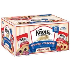 Knott's Berry Farm Rasberry And Strawberry Cookies Variety Pack, 2 Oz., 36/Carton (BIS59638)