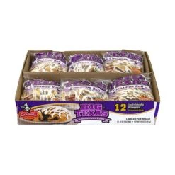 Cloverhill Big Texas Cinnamon Rolls, 4 Oz., 12/Pack (900-00135)