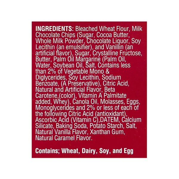 Mrs. Fields Milk Chocolate Chip Cookies, 1 Oz., 30/Pack (212-00009) 6 Mrs. Fields Milk Chocolate Chip Cookies, 1 Oz., 30/Pack (212-00009) - Image 4