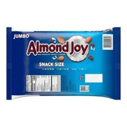 Almond Joy Snack Size Milk Chocolate Candy Bar, 20.1 Oz., 2/Pack (246-00348)