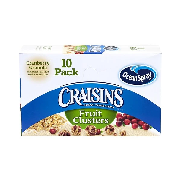 Ocean Spray Craisins Fruit Clusters, Cranberry Granola, 2 Oz., 10/Pack (307-00075) 6 Ocean Spray Craisins Fruit Clusters, Cranberry Granola, 2 Oz., 10/Pack (307-00075) - Image 4