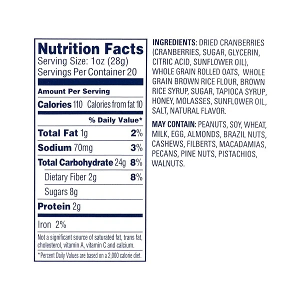 Ocean Spray Craisins Fruit Clusters, Cranberry Granola, 2 Oz., 10/Pack (307-00075) 8 Ocean Spray Craisins Fruit Clusters, Cranberry Granola, 2 Oz., 10/Pack (307-00075) - Image 6