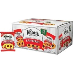 Knott's Berry Farm Raspberry Cookies, 2 Oz., 36/Carton (BIS59636)