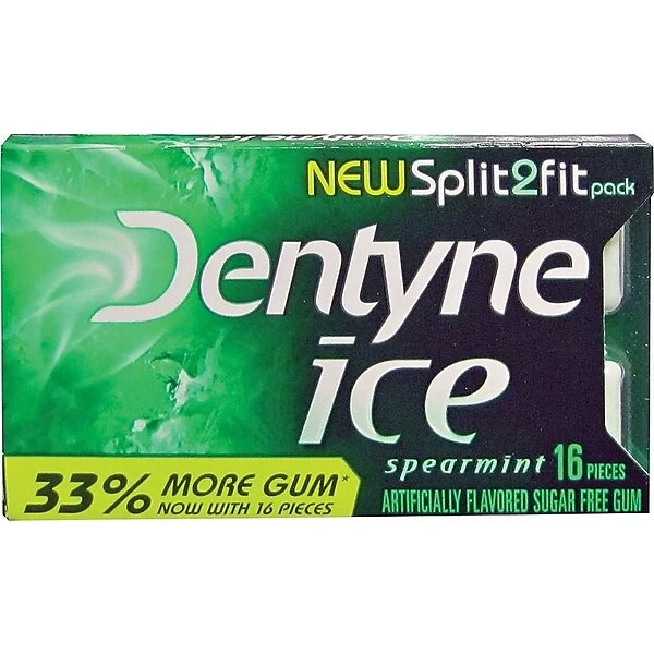 Dentyne Ice Sugar Free Gum, Spearmint, 9/Box (31500) 3 Dentyne Ice Sugar Free Gum, Spearmint, 9/Box (31500)