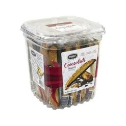 Nonni's Individually Wrapped Cioccolati Italian Cookies, 1.34oz Value Pack Pack Of 25 In A 33.25oz Tub