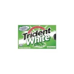 Trident White Sugar Free White Spearmint Gum, 16 Pieces/Pack, 9/Box (AMC67610)