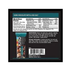 KIND® Bar, Dark Chocolate Nuts & Sea Salt, 1.4 Oz., 12/Box (PHW25795) -Gerber || Lindt || Mars Sales sp50665610 s7