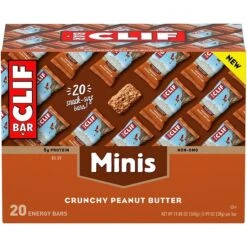 Clif Bar Crunchy Peanut Butter Minis,1.0 Oz., 20/Box (CCC36412)
