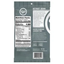 Kar's Raisin Almond Cashew Trail Mix, 4.5 Oz., 12 Bags/Pack (KAR08444)