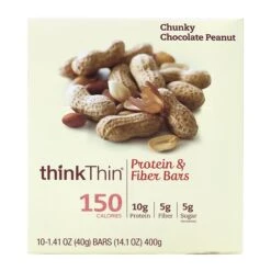 ThinkThin Protein Bars, Chunky Chocolate Peanut, 1.41 Oz, 10/Pack (307-00116) -Gerber || Lindt || Mars Sales sp54474077 s7