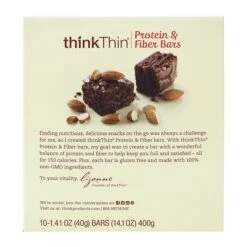 ThinkThin Protein Bars, Almond Brownie, 1.41 Oz, 10/Pack (307-00117) -Gerber || Lindt || Mars Sales sp54474099 s7