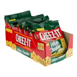 Cheez-It White Cheddar Crackers, 1.5 Oz., 8 Packs/Box (KEE12654)