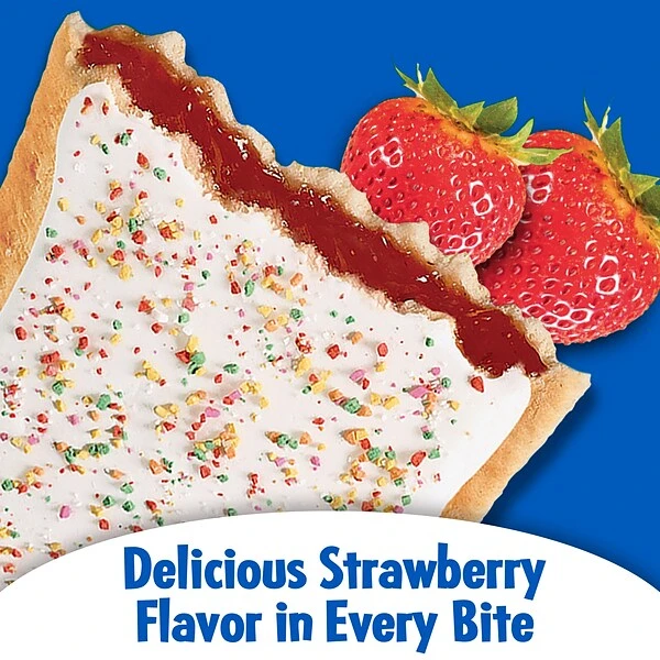 Kellog's Pop-Tarts, Frosted Strawberry, 3.67 Oz., 6/Box (31732) 8 Kellog's Pop-Tarts, Frosted Strawberry, 3.67 Oz., 6/Box (31732) - Image 6