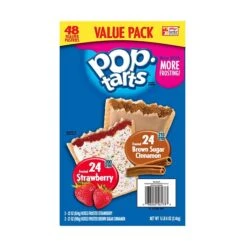 Pop Tarts Bars, Strawberry & Brown Sugar Cinnamon, 48/Carton (220-00456)