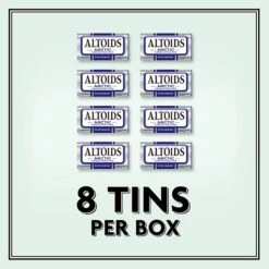 Altoids Sugar Free Peppermint Mints, 9.6 Oz., 8 Pieces/Pack, 8/Box (209-00488)