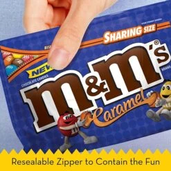 M&M's Sharing Size Caramel Milk Chocolate Pieces, 9.6 Oz. (MMM50887) -Gerber || Lindt || Mars Sales sp58421815 s7