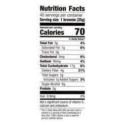 Fiber One Brownies, Chocolate Fudge, 0.88 Oz., 40 Count (220-00454) -Gerber || Lindt || Mars Sales sp64071584 s7