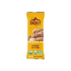 Skout Organic Protein Bars, Peanut Butter, 1.94 Oz., 12/Carton (12-003-01-01)
